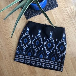 NWOT Tribal print skirt